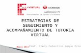Estrategias de seguimiento y acompañamiento de tutoria virtual