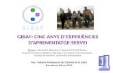 GIBAF: Cinc anys d'experiències d'Aprenentatge-Servei