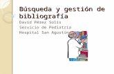 Búsqueda y gestión de bibliografía para pediatras