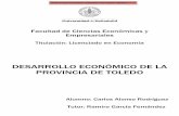 Desarrollo Económico de la Provincia de Toledo. Año 2013.