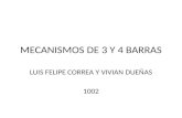Mecanismos de cuatro barras Luis Felipe Correa, Vivian Dueñas 1002