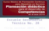 Planeación didáctica para el desarrollo de competencias cbc 2010   2011