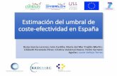 Estimación del umbral de coste-efectividad en España