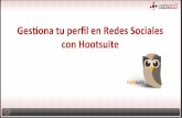 Gestiona tu perfil en Redes Sociales con Hootsuite