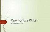 Open Office Writer (Breve Tutorial)