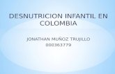 Desnutricion infantil en colombia powerpoint