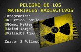 Peligro de los materiales radiactivos