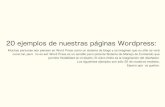 catalogo 20 ejemplos de página web con wordpress