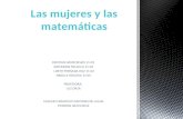 Las mujeres y las matemáticas