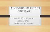 Universidad politécnica salesiana - Bryan Marquina