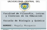 ESCUELA DE BIOLOGIA Y QUIMICA-Magaly Mosquera-Sucesiones ecologicas
