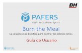 Guía de Usuario para la App Burn the Meal de i.Concept by BH Fitness
