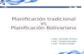 Planificación tradicional vs bolivariana