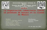 La organización comunitaria frente al problema de basura en la Ciudad de México