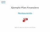 Ejemplo Plan Financiero Restaurante
