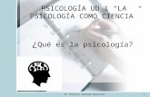 Psicología como ciencia