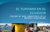 El turismo en el ecuador