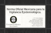 Norma oficial mexicana para la vigilancia epidemiológica