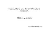 Tesauros de información médica