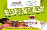 Balance de gestión 2013 - Instituto de Cultura y Patrimonio de Antioquia