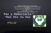 Paz Y Democracia: Haz Oír Tú Voz
