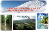 CLIMAS DEL PERÚ Y DE LA REGIÓN SAN MARTÍN