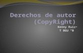 DERECHOS DE AUTOR - Kenny Ruiz