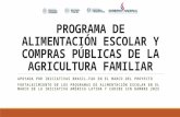 Programa de alimentación escolar y compras públicas de la AF - Paraguay