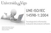 Presentation Norma  ISO/IEC 14598-1:2004