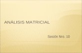 Sesion 10 - Analisis Matricial
