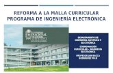 Reforma de Malla Curricular – Programa de Ingeniería Electrónica