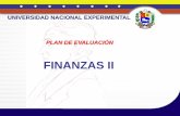 Finanzas ii.  plan de evaluación unefa  30 septiembre de 2011
