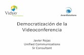 Democratizaci³n de la Videoconferencia