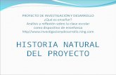 Historia Natural Del Proyecto