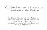 Ciclovías en el sector poniente de Maipú