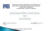 Carlos yanez /Control de Calidad