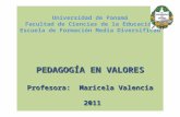 Seminario. +ëtica y valores.2011