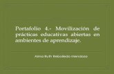 Portafolio 4.  movilización de prácticas educativas abiertas en ambientes de aprendizaje