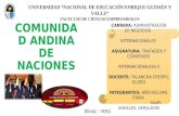 COMUNIDAD ANDINA DE NACIONES - "ENRIQUE GUZMÁN Y VALLE"