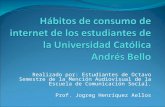Hábitos De Consumo De Internet de los estudiantes de la Universidad Católica Andrés Bello
