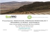 PRESENTACION DE INNOVACION Y DESARROLLO SOSTENIBLE EN LA UNIVERSIDAD UNIFE, ARQ: RODOLFO BELTRAN, LIMA PERU