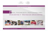 Perfiles, parámetros e indicadores para docentes y técnicos docentes