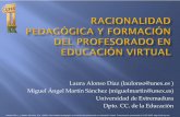 RACIONALIDAD PEDAGÓGICA Y FORMACIÓN DEL PROFESORADO EN EDUCACIÓN VIRTUAL O E-LEARNING