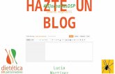 Lucía Martínez: Hazte un blog