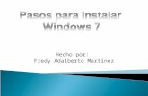 pasos para instalar Windows 7