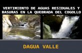 Problematica quebrada el cogollo Dagua Valle del Cauca Colombia