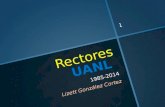 Rectores UANL 1985-2015