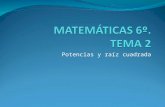 Matemáticas 6º. tema 2. potencias y raíz cuadrada