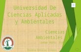 Presentacion UDCA CIENCIAS AMBIENTALES