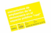 MECANISMOS DE AMPLIACIÓN DE LA DEMOCRACIA EN EL ESPACIO PÚBLICO "REAL" / 03.02.2009